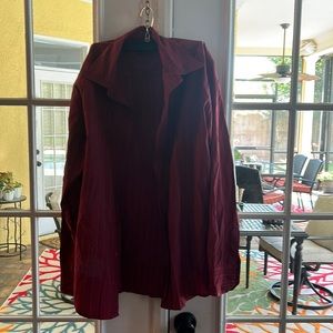 8050 iniquity red men’s dress shirt size S/P